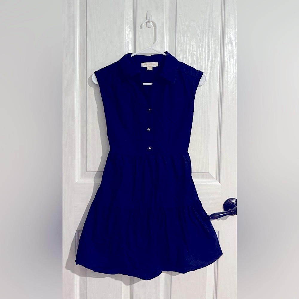 Navy Blue Sleeveless Dress